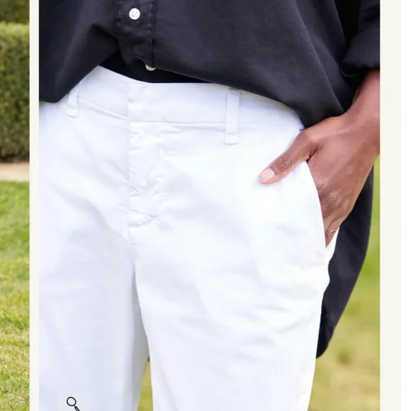 Frank & Eileen Wicklow Italian Chino White Women's 4 CURRENT STYLE! Preppy - Picture 2 of 12